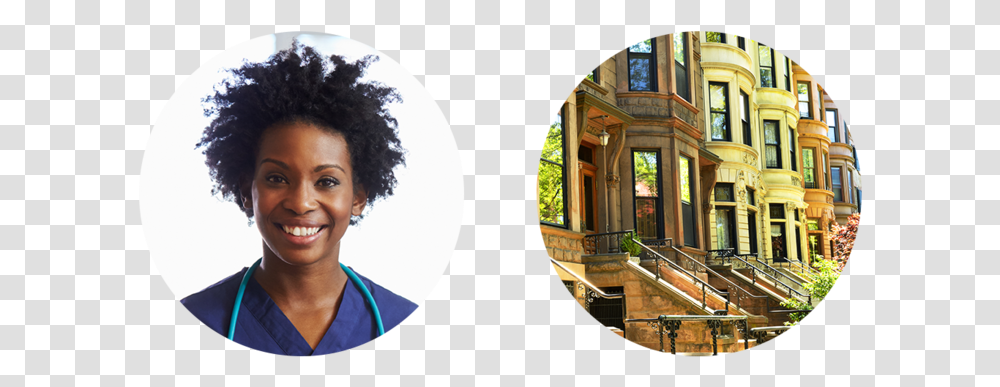 Twocircles Nurse Afro, Housing, Building, Person, Human Transparent Png