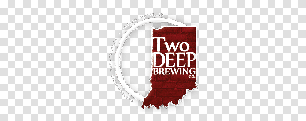 Twodeep Brewing Taproom Pairs With Pi Indy Pizza Graphic Design, Label, Alphabet, Advertisement Transparent Png