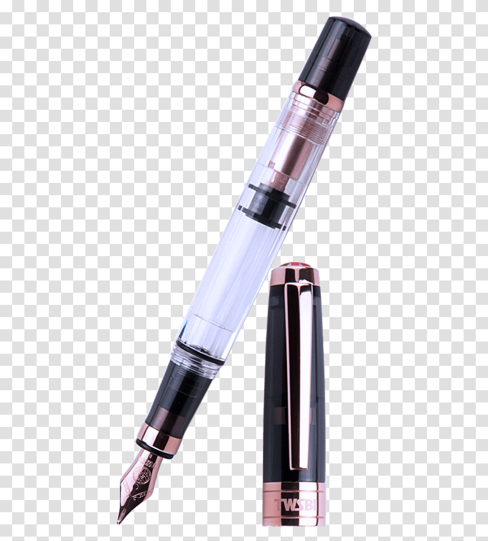 Twsbi Fountain Pen Diamond 580 Smoke Rose Gold Ii Special Edition Marking Tool, Lipstick, Cosmetics Transparent Png