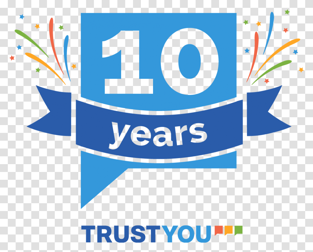 Ty 10 Years Full Color 10 Years Anniversary, Label, Advertisement, Poster Transparent Png