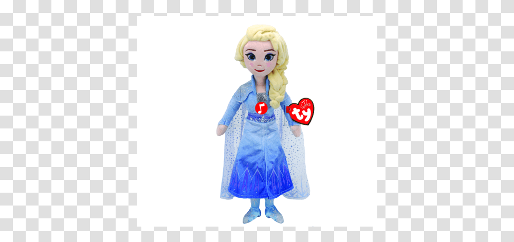 Ty Bamse Elsa Fra Frozen2 Med LydId Cloud 9699 Frozen 2 Plush Dolls, Apparel, Toy, Coat Transparent Png