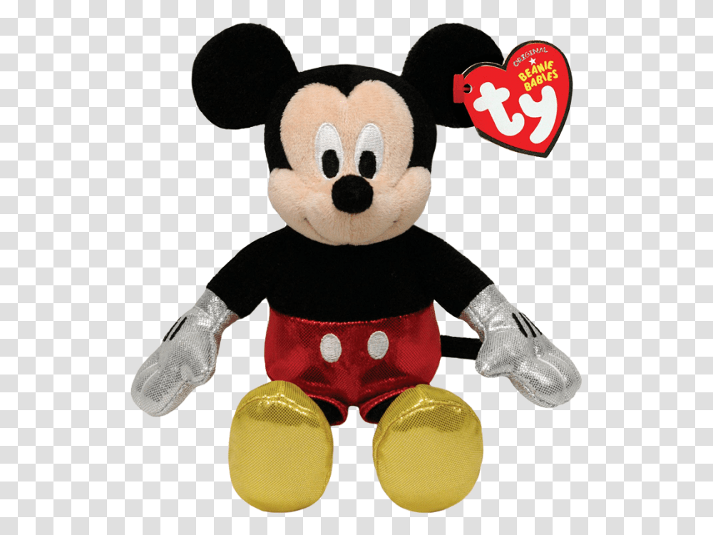 Ty Beanie Babies Mickey Mouse, Plush, Toy, Doll, Teddy Bear Transparent Png