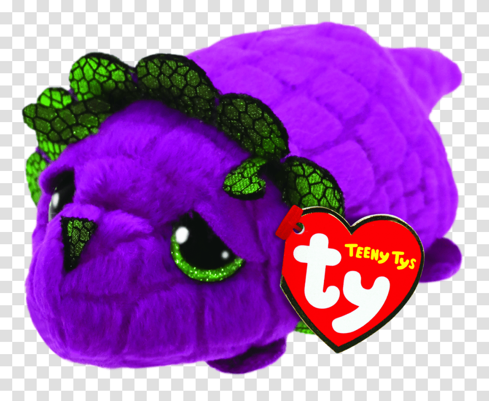 Ty Beanie Boo Landon Dragon Teeny Tys, Purple, Light, Sweets, Food Transparent Png