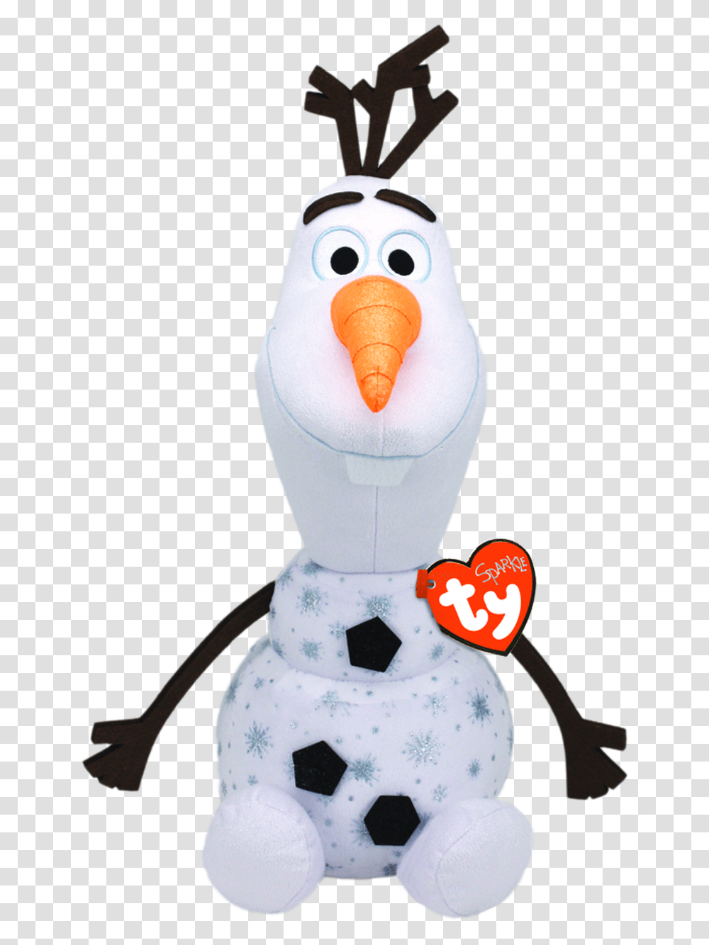 Ty Medium Olaf Snowman Plush Ty Sparkle Olaf, Nature, Outdoors, Winter, Inflatable Transparent Png