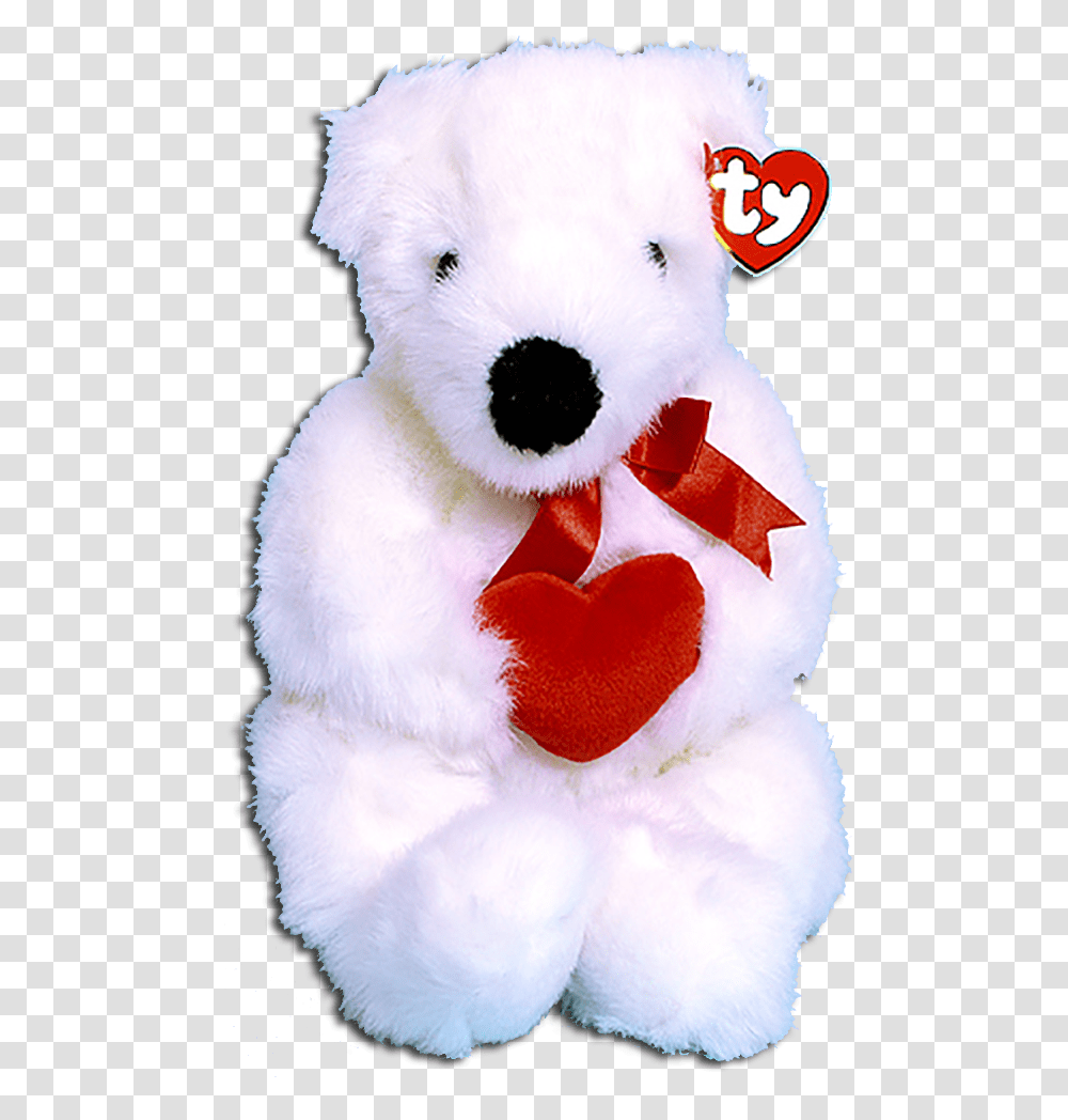 Ty S Adorable Plush White Teddy Bear Romeo Is The Perfect Teddy Bear, Toy Transparent Png