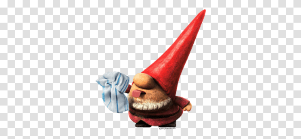 Tybalt Gnome Looking Angry Stickpng Goon From Sherlock Gnomes, Cone, Figurine, Person, Human Transparent Png