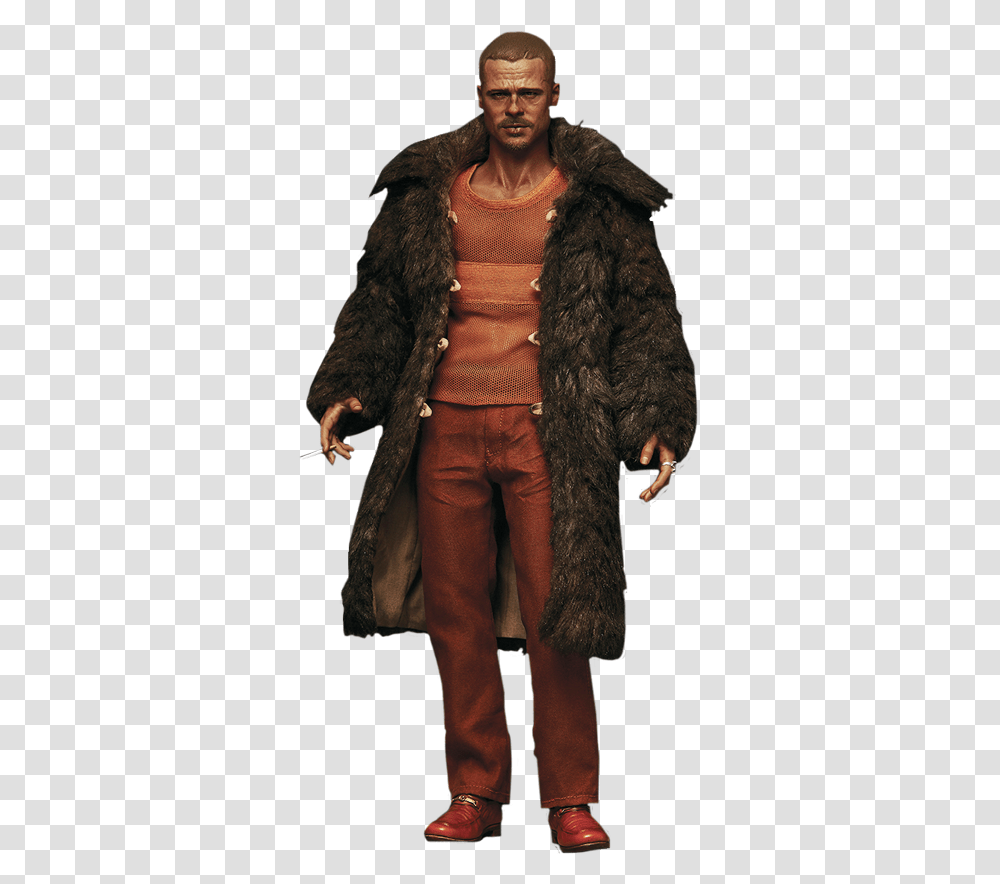 Tyler Durden Special Two Pack 16th Scale Action Figures Tyler Durden Coat, Overcoat, Person, Sleeve Transparent Png