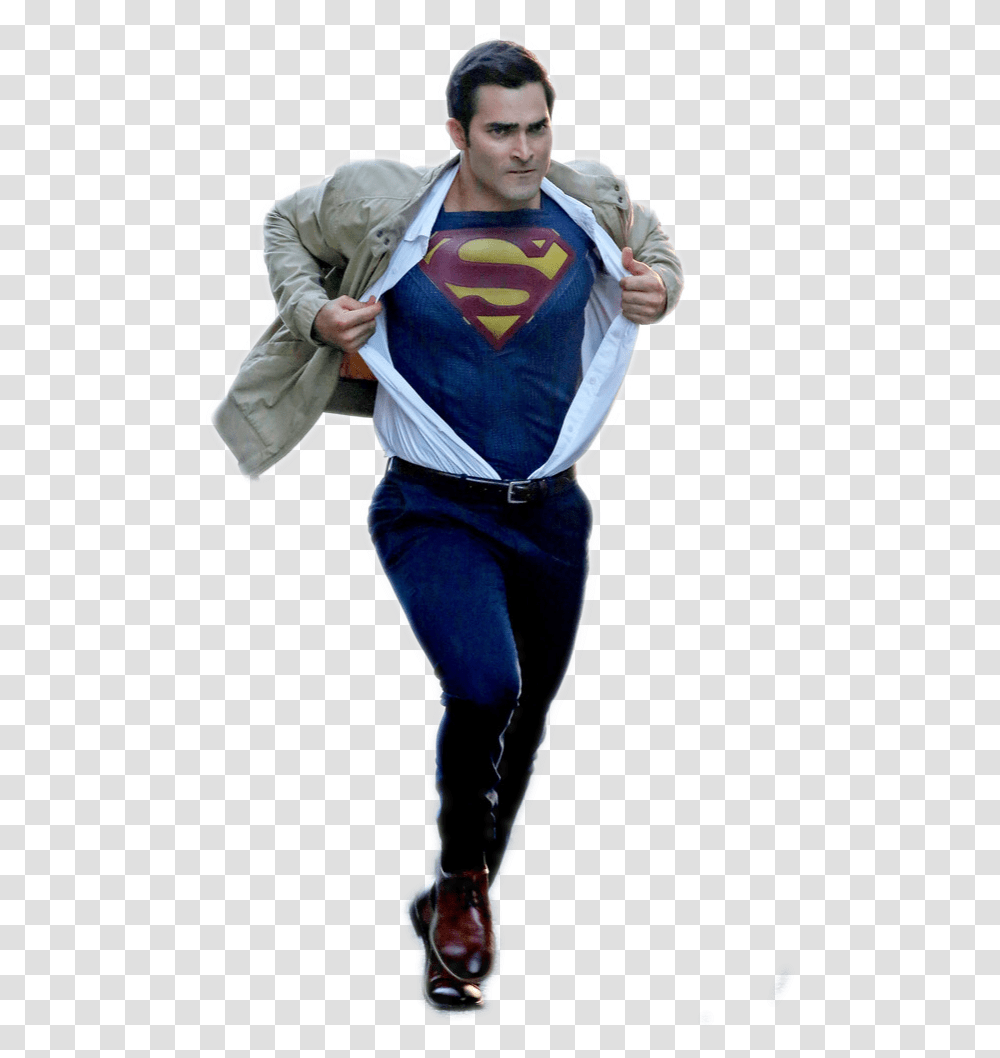 Tyler Hoechlin Superman, Costume, Person, Sleeve Transparent Png