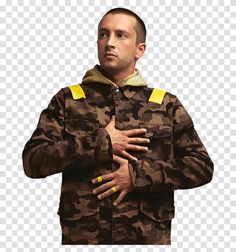 Tyler Joseph Tyler Joseph Trench Outfit, Military, Military Uniform, Person, Human Transparent Png