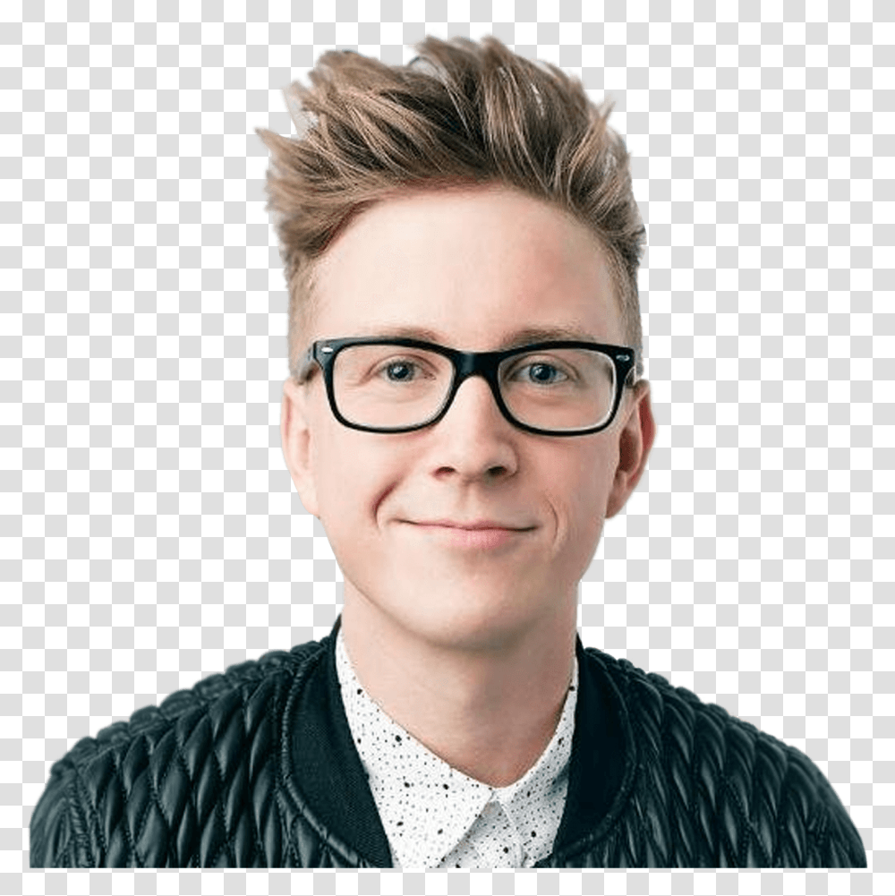 Tyler Oakley Tyler Oakley Profile, Boy, Person, Face, Glasses Transparent Png