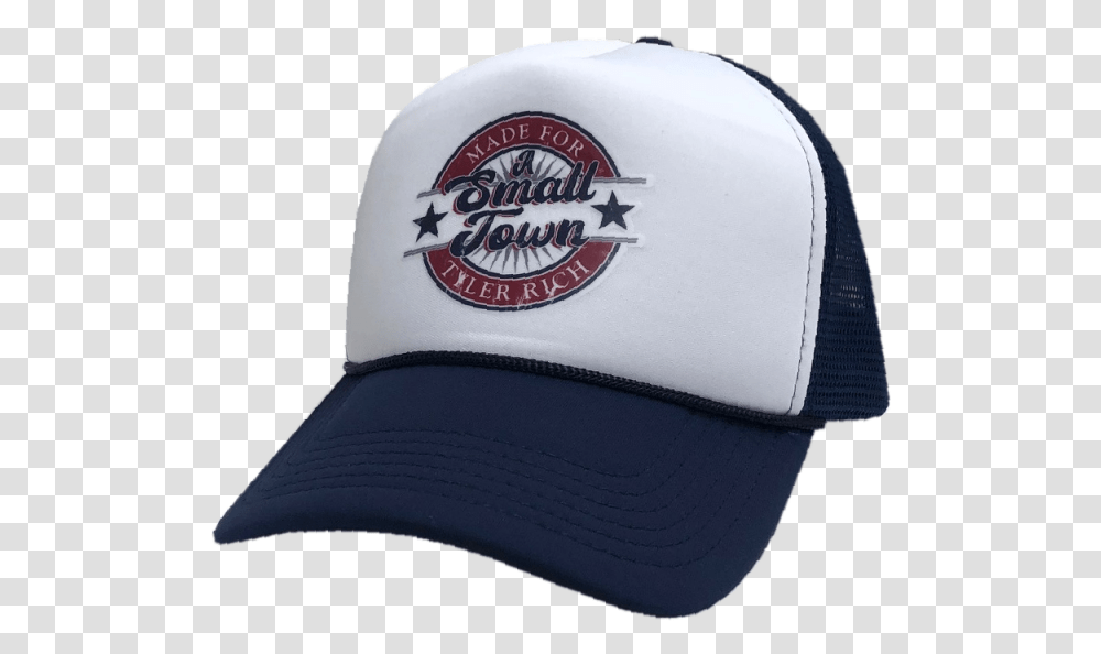 Tyler Rich White And Navy Trucker Hat Baseball Cap, Apparel Transparent Png