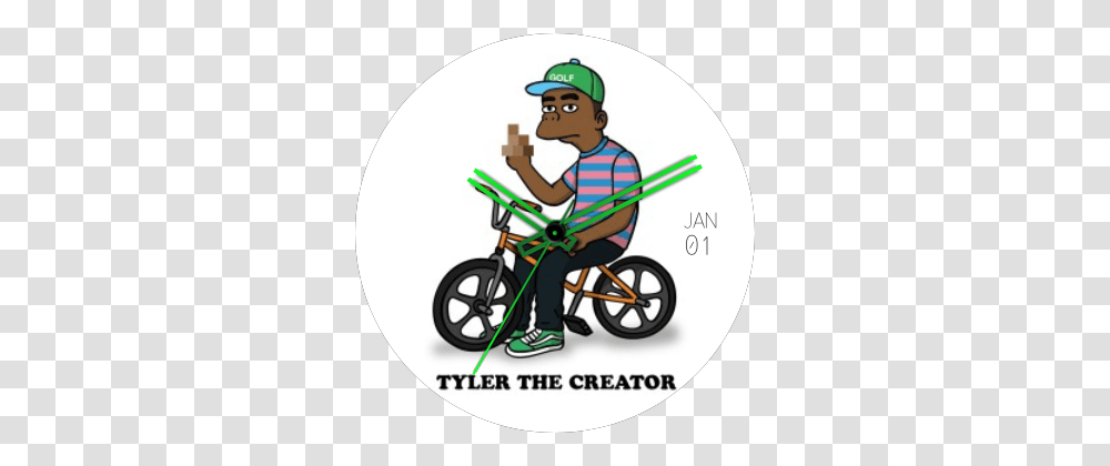 Tyler The Creator For G Watch R, Person, Bicycle, Vehicle, Transportation Transparent Png