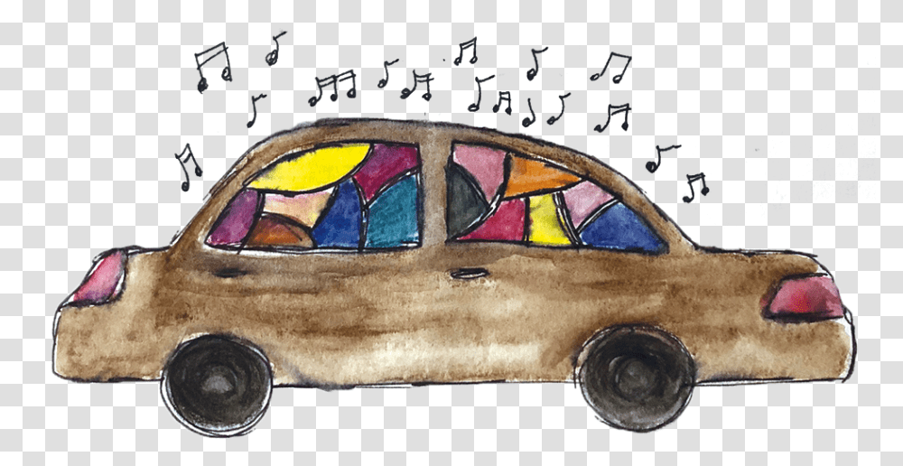 Tyler Vs Music And Car Drawing, Vehicle, Transportation, Automobile, Art Transparent Png