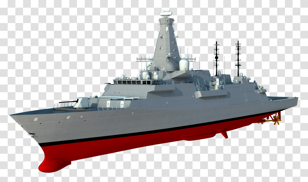 Type 45 Destroyer, Watercraft, Vehicle, Transportation, Boat Transparent Png