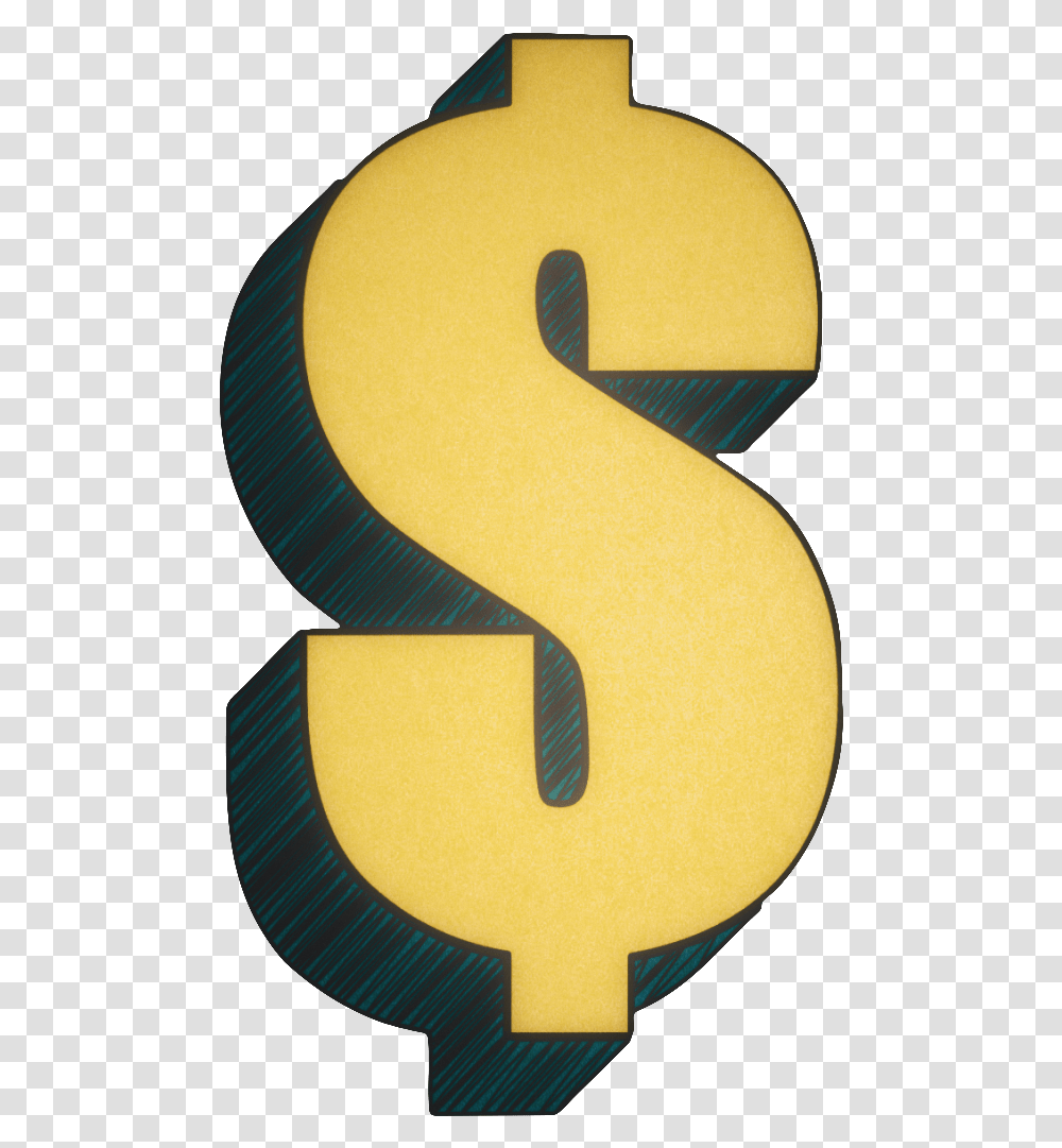 Typekit 3d Scribble Dollar Sign Vertical, Lamp, Sponge, Alphabet, Text Transparent Png