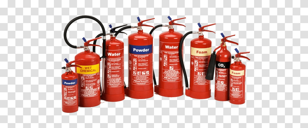 Types Of Fire Extinguisher Fire Extinguisher Types, Cylinder, Dynamite, Bomb, Weapon Transparent Png