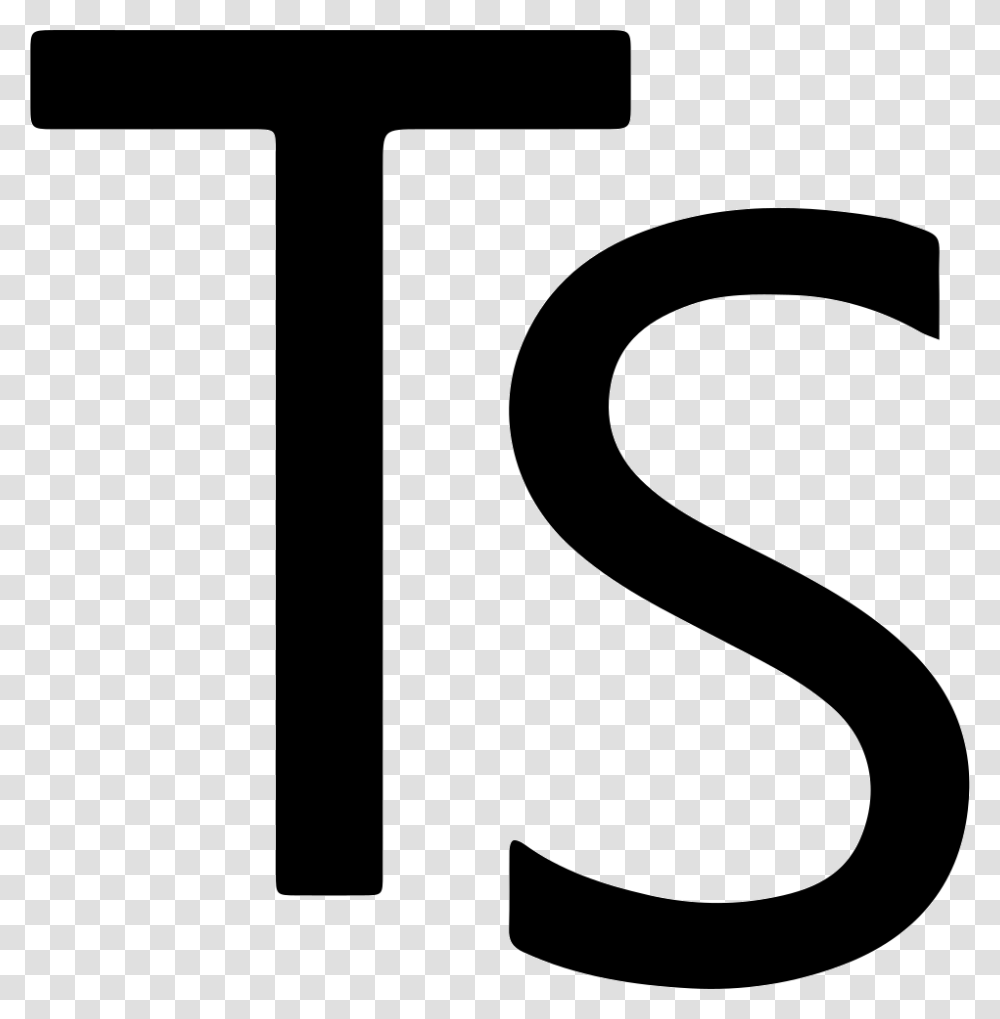 Typescript Typescript Logo Black, Number, Alphabet Transparent Png