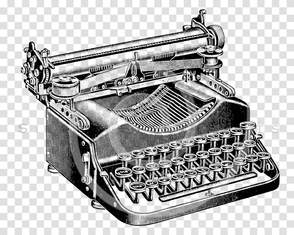 Typewriter Download Typewriter In Industrial Age, Spiral, Whip, Hoop Transparent Png