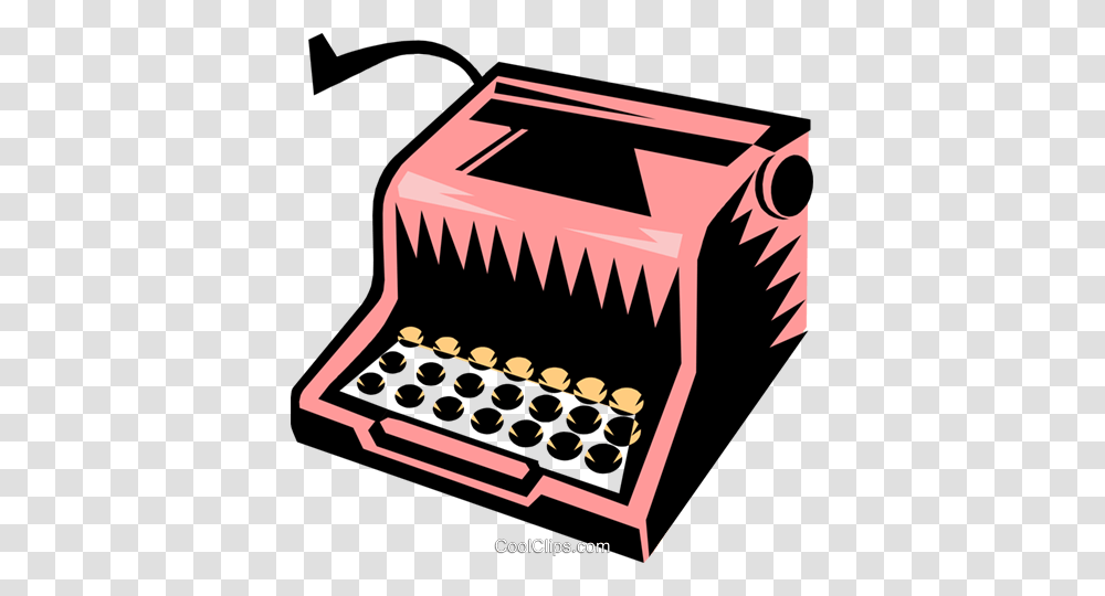 Typewriter Royalty Free Vector Clip Art Illustration, Box, Treasure, Electrical Device, Chair Transparent Png