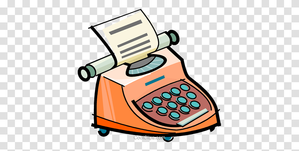 Typewriter Royalty Free Vector Clip Art Illustration, Electronics, Phone, Lawn Mower, Tool Transparent Png