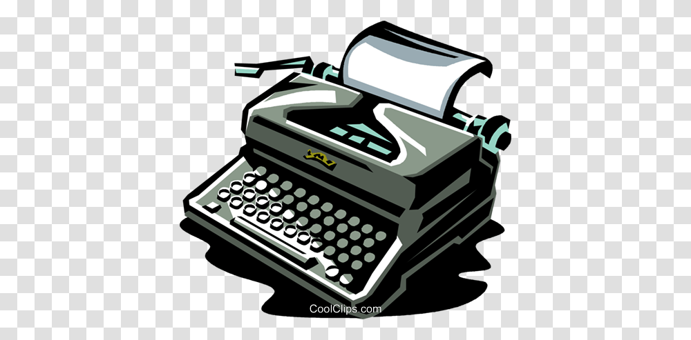 Typewriter Royalty Free Vector Clip Art Illustration, Machine, Printer, Lawn Mower, Tool Transparent Png