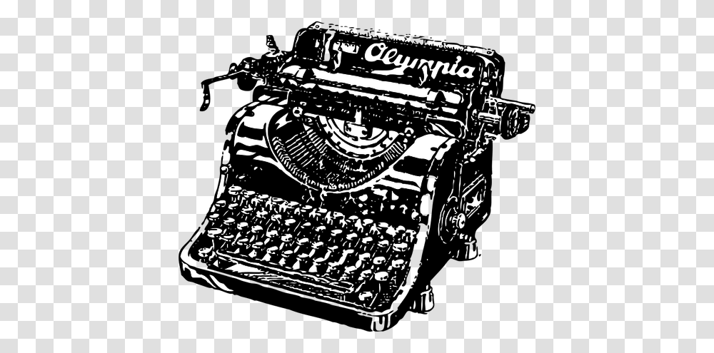 Typewriter, Tool, Electronics, Machine, Motor Transparent Png