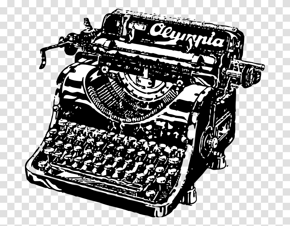 Typewriter, Tool, Machine, Engine, Motor Transparent Png