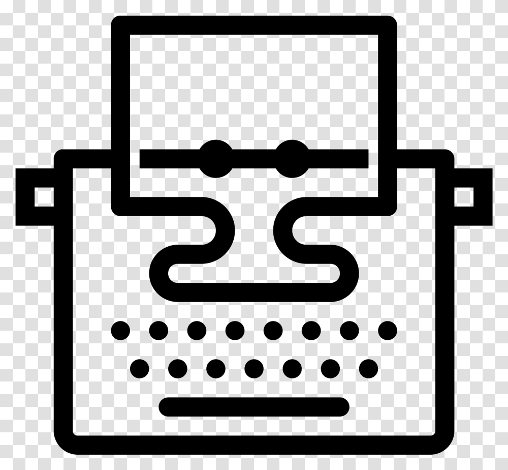 Typewriter With Paper Icon Icon Vector Blog, Gray, World Of Warcraft Transparent Png