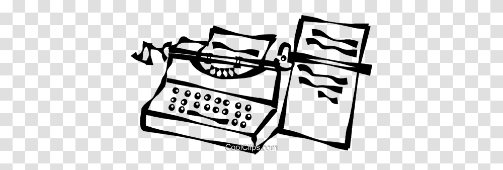 Typewriters Royalty Free Vector Clip Art Illustration, Word, Scale, Electronics Transparent Png