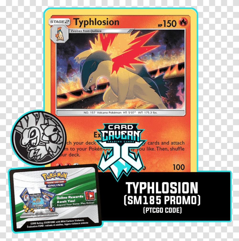 Typhlosion Sm185 Ptcgo Code Dragon, Advertisement, Poster, Flyer, Paper Transparent Png