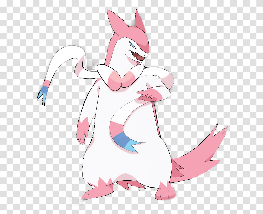Typhlosion Sylveon First Sticker By Bradykramer Fictional Character, Animal, Mammal, Art, Plant Transparent Png