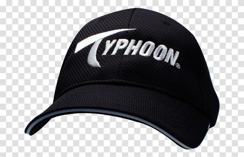 Typhoon Black Cap Baseball Cap, Apparel, Hat, Swimming Cap Transparent Png