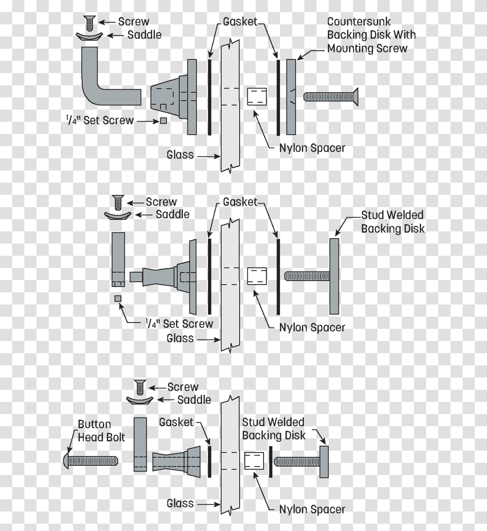 Typical Assembly For Mounting Handrail Brackets To Handrail Attachment Detail, Plan, Plot, Diagram, Poster Transparent Png