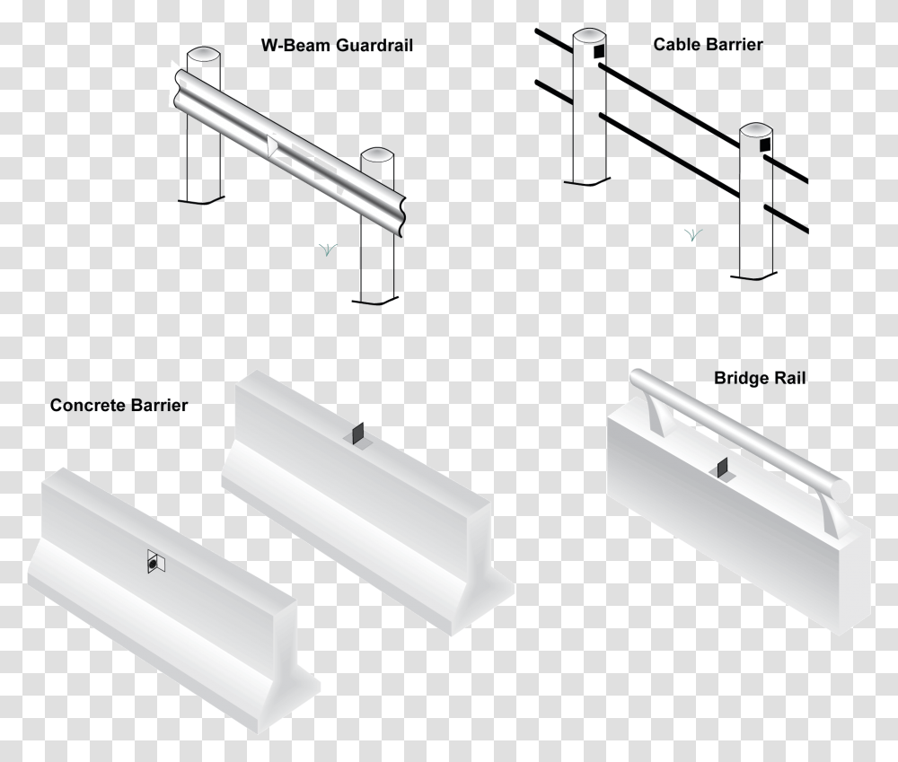 Typical Barrier Reflector Installation Parallel, Sink Faucet, Barricade, Fence Transparent Png