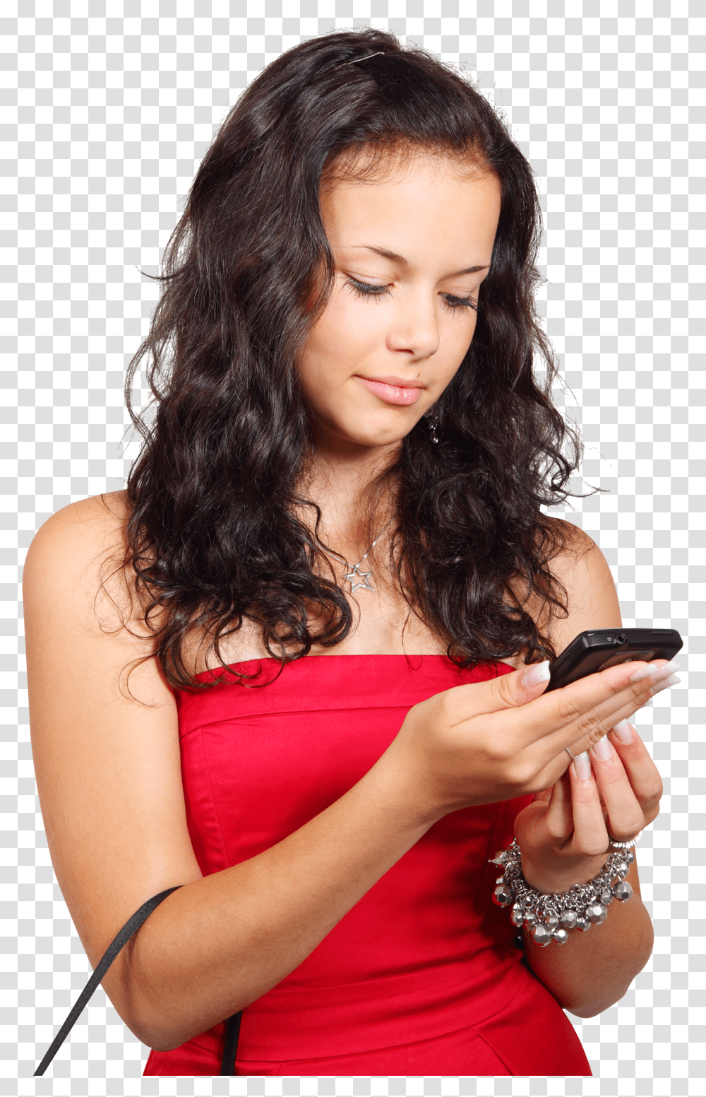 Typing And Vectors For Free Download Dlpngcom Black Girl Holding Phone, Person, Human, Electronics, Mobile Phone Transparent Png