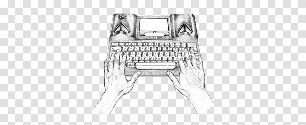 Typing Machine Images Typing On A Typewriter, Computer, Electronics, Computer Hardware, Computer Keyboard Transparent Png