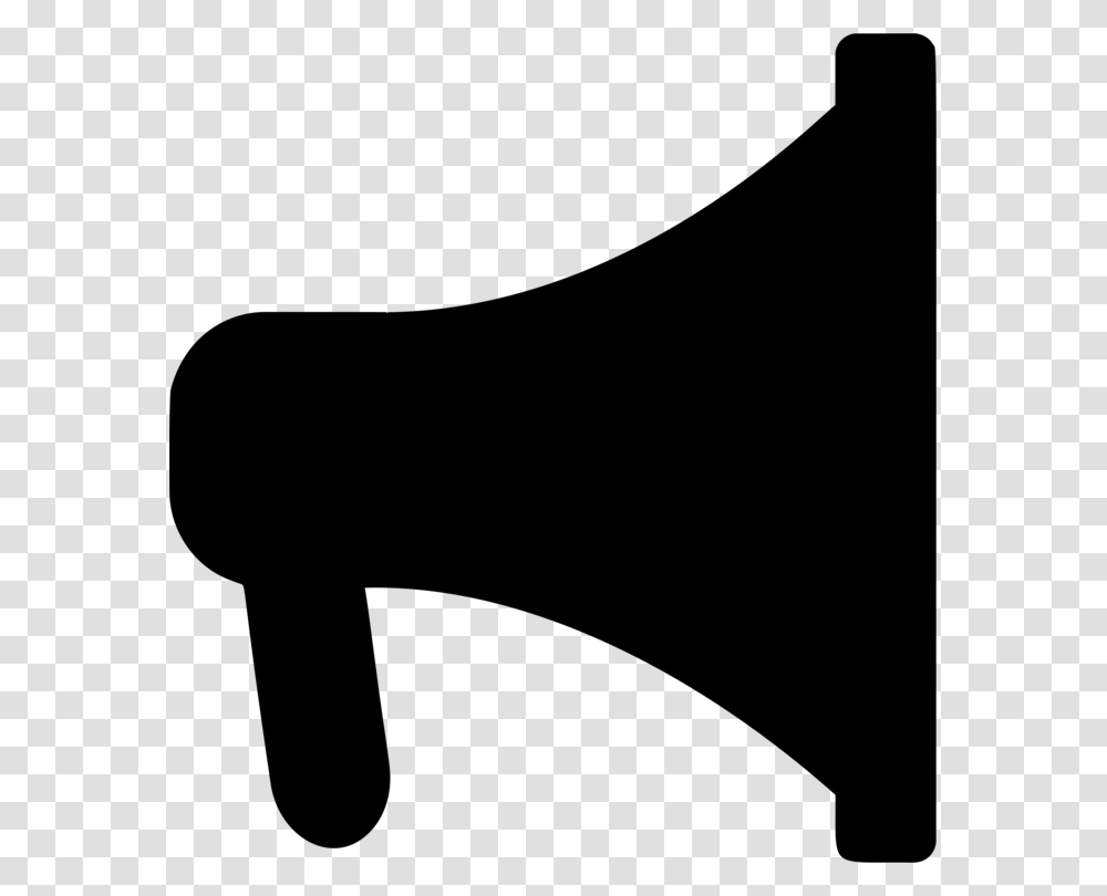 Typography Poster Cartoon Silhouette Megaphone, Gray, World Of Warcraft Transparent Png