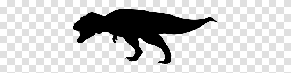 Tyrannosaurus Rex Silhouette, Gray, World Of Warcraft Transparent Png