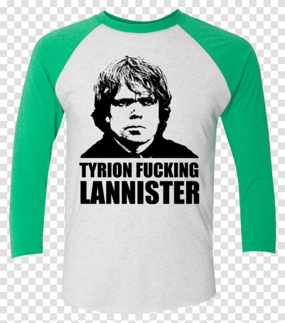 Tyrion Fucking Lannister Men's Triblend 34 Sleeve Tyrion Lannister T Shirt, Apparel, Long Sleeve, T-Shirt Transparent Png