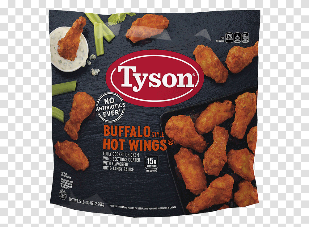 Tyson Buffalo Hot Wings, Fried Chicken, Food, Nuggets, Bread Transparent Png