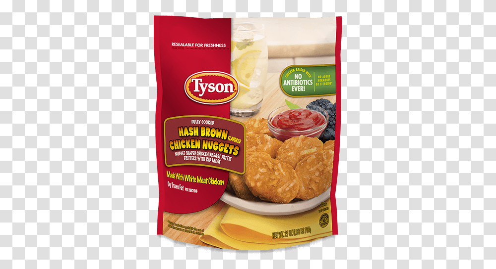 Tyson Chicken, Fried Chicken, Food, Nuggets, Ketchup Transparent Png