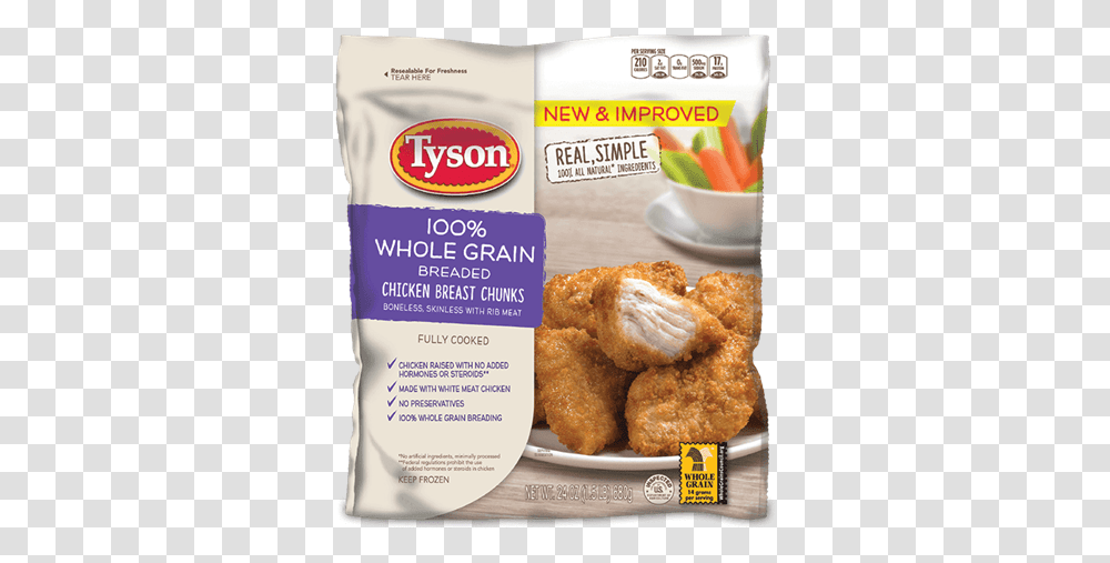 Tyson Foods, Fried Chicken, Nuggets, Bread, Menu Transparent Png