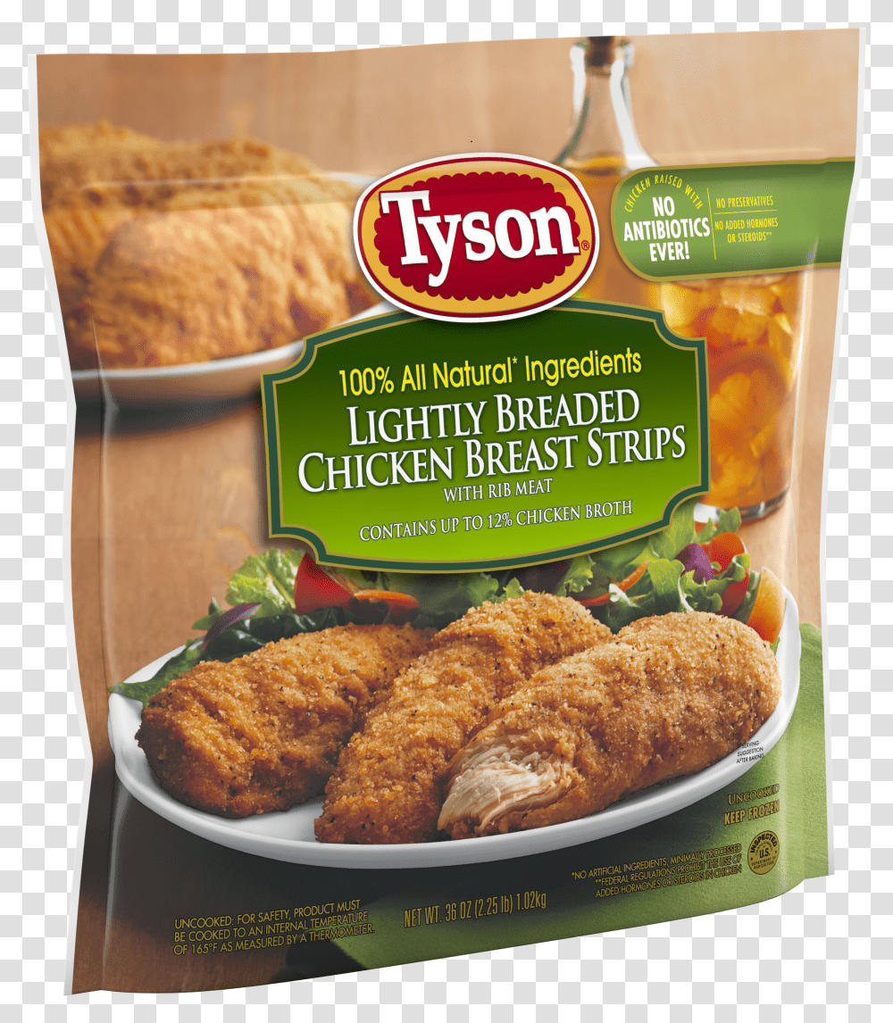 Tyson Lightly Breaded Chicken Breast Transparent Png