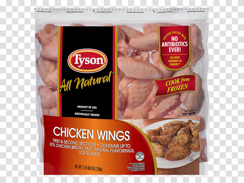 Tyson Wings, Fried Chicken, Food, Nuggets, Advertisement Transparent Png
