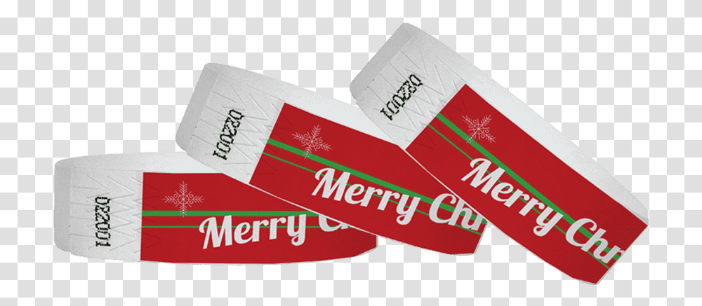 Tyvek Wristband Merry Christmas Paper, Text, Label, Business Card, Towel Transparent Png