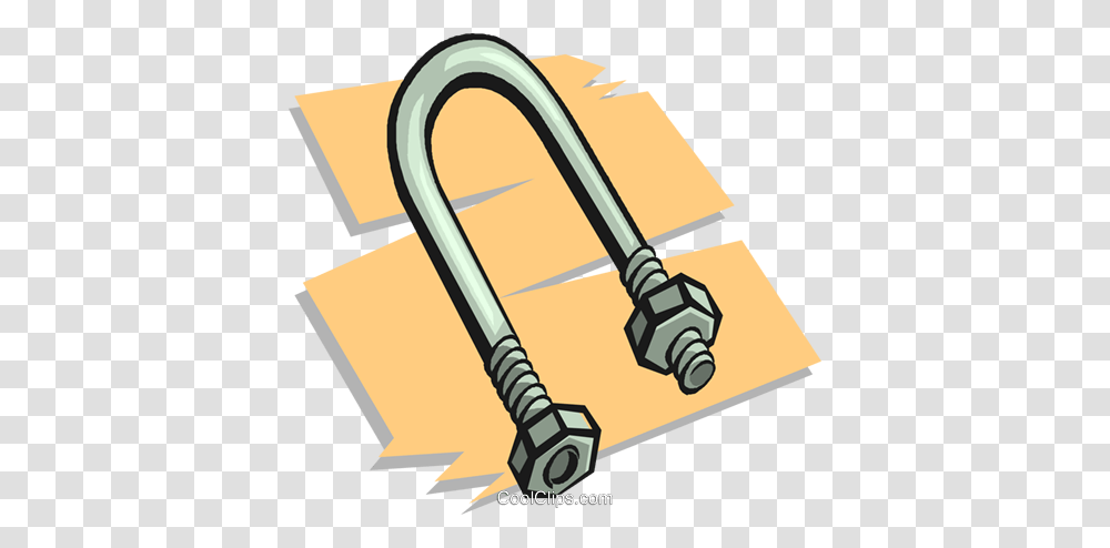 U Bolt Royalty Free Vector Clip Art Illustration, Lock, Combination Lock Transparent Png