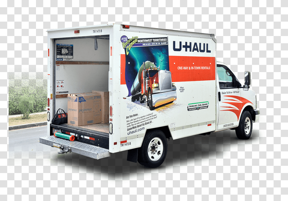 U Haul Truck, Moving Van, Vehicle, Transportation, Carton Transparent Png