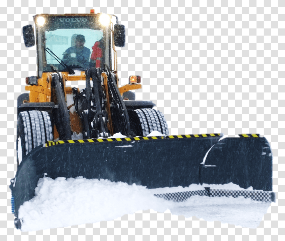 U Plows Snowek Snow, Bulldozer, Tractor, Vehicle, Transportation Transparent Png