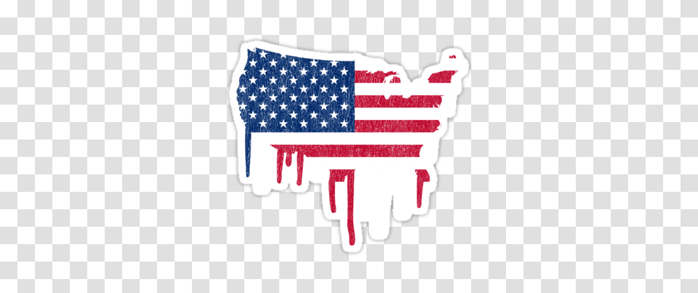 U S A Paint Drip Stickers, Flag, American Flag Transparent Png