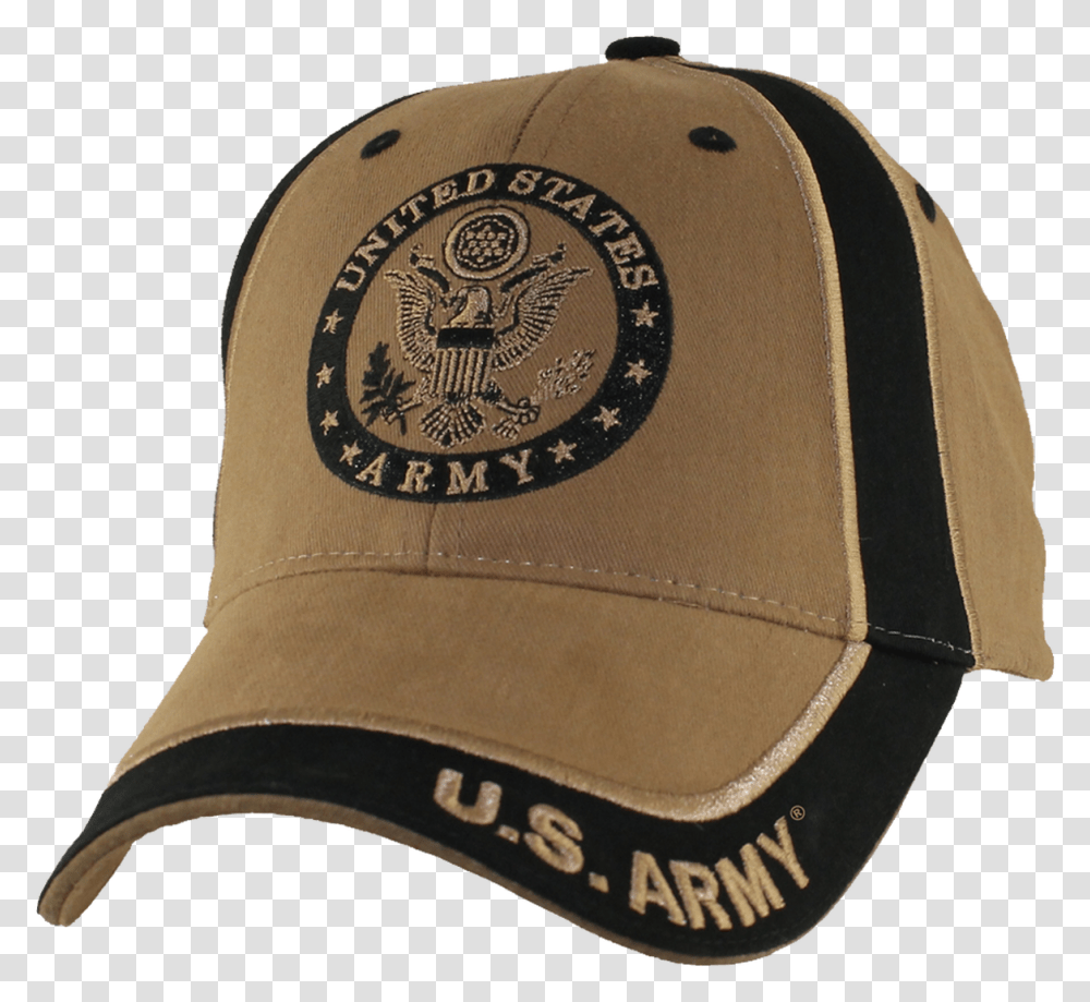 U S Army Seal Cap Cotton Coyote Baseball Cap, Apparel, Hat Transparent Png